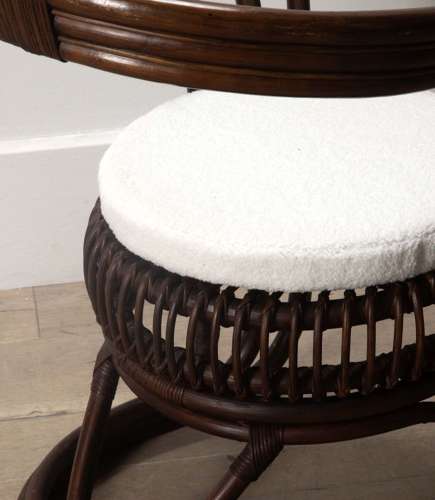 20th Century French Bamboo Desk Chair