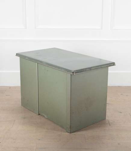 20th Century French Children's Metal Desk and Chair