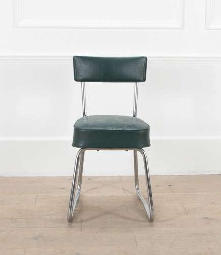 20th Century French Children's Metal Desk and Chair
