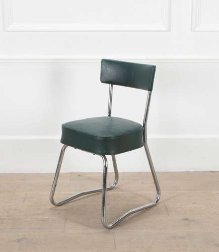 20th Century French Children's Metal Desk and Chair
