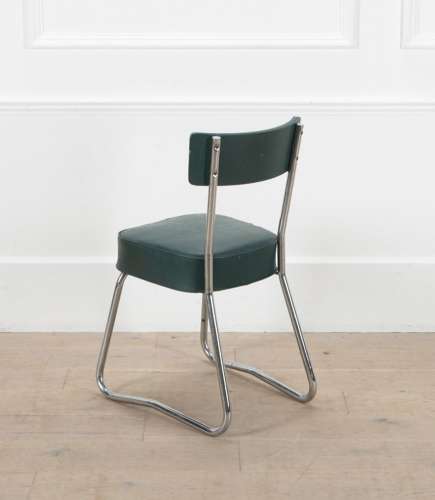 20th Century French Children's Metal Desk and Chair