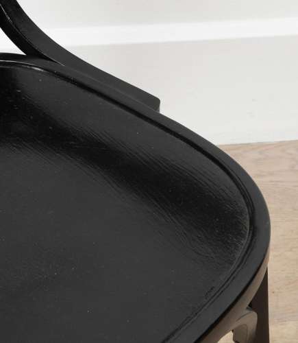 20th Century French Ebonised Bentwood Desk Chair