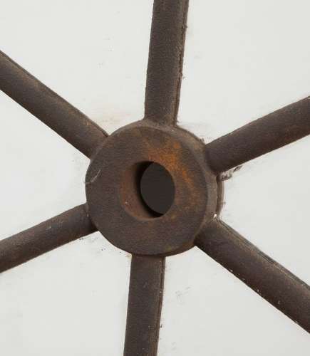 Pair of English 19th Century Iron Frame Star Mirrors