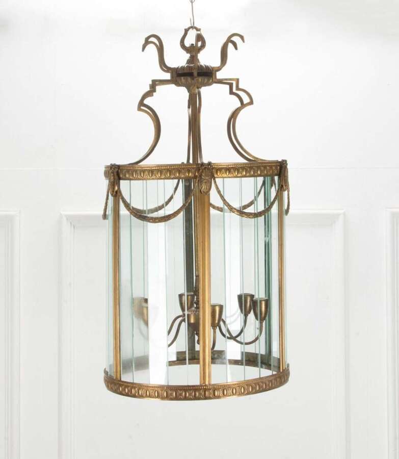 20th Century Italian Gilt Metal Lantern