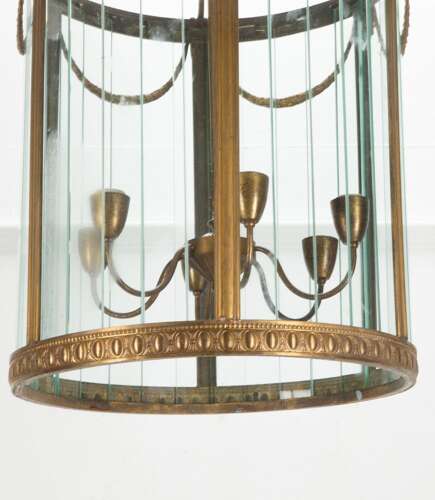 20th Century Italian Gilt Metal Lantern