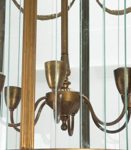 20th Century Italian Gilt Metal Lantern