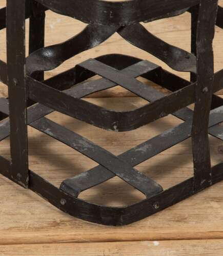 20th Century French Tole Metal Wine Carrier