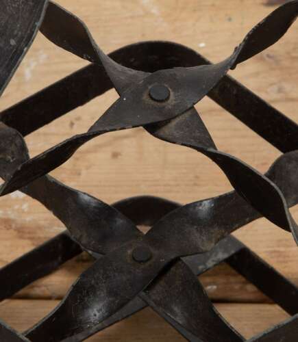 20th Century French Tole Metal Wine Carrier