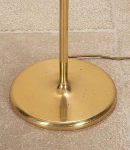 20th Century British Adjustable Armed Brass Floor Lamp